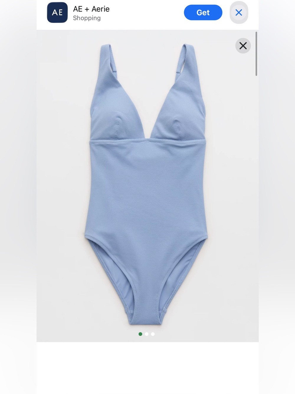 American Eagle Outfitters Light Blue Girls' One-Piece Bodysuit
